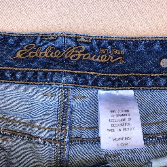 Eddie Bauer Est 1920 Adjustable Waist Button Flap Back Pockets 2009 Jeans 10R - Picture 11 of 16